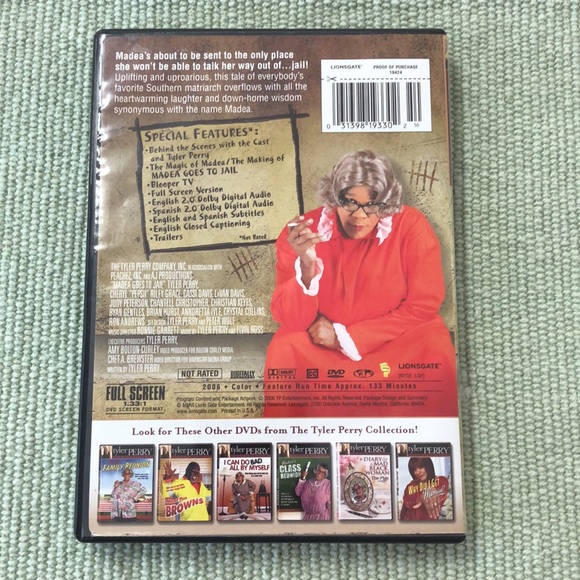 The Tyler Perry Collection MADEA GOES TO JAIL DVD Full Screen Not rated - Picture 2 of 4